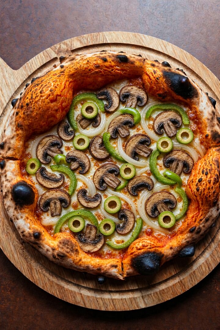Check Your Head Veggie pizza