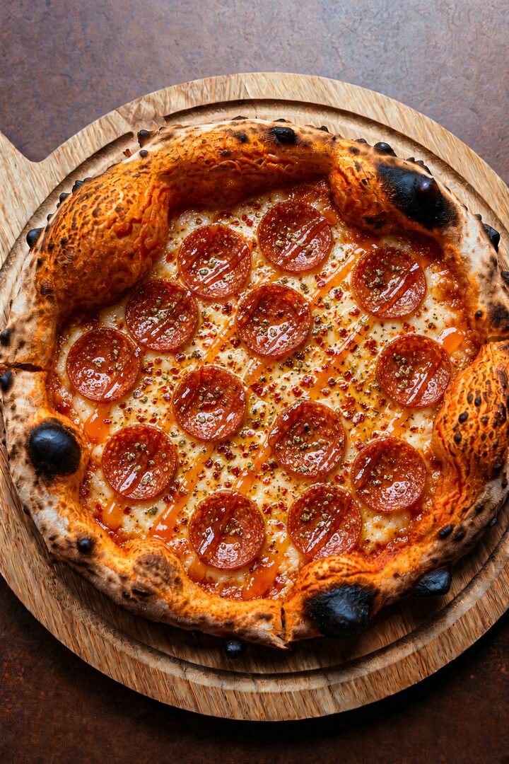 Intergalactic Hot Honey pizza